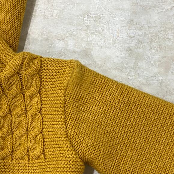 2 Knit Baby Hooded Jackets in colors yellow and red Size 12M - Picture 12 of 12